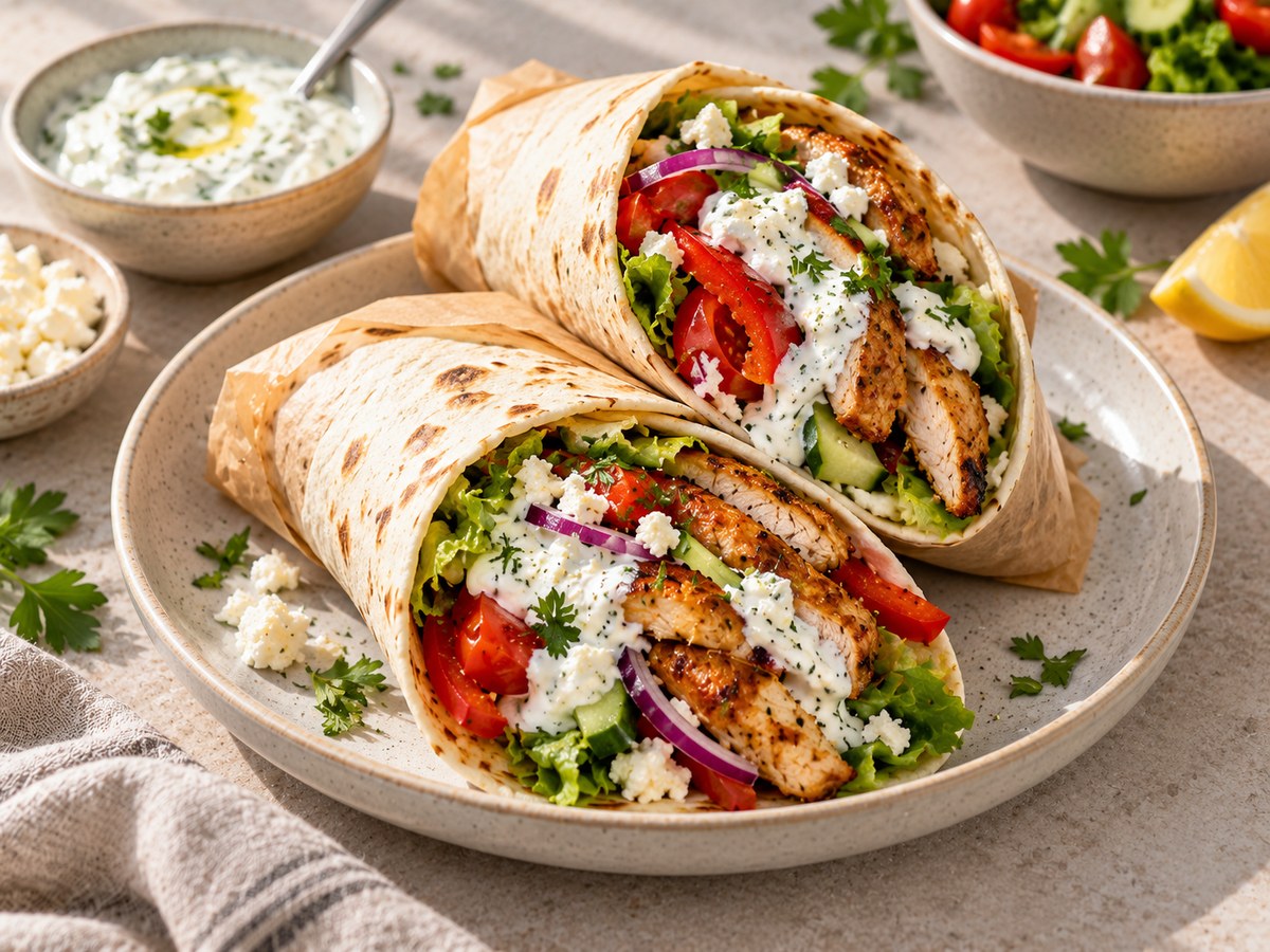 Chicken-Gyros-Wraps
